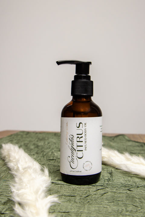 Citrus Infused Body Oil | Eucalyptus Citrus Oil | Healing Is Her