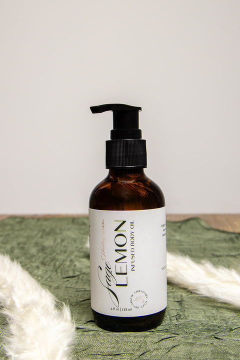 Sage Lemon Infused Body Oil